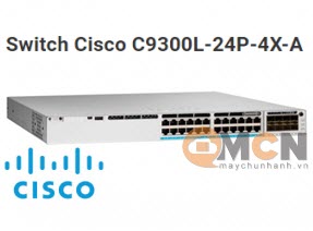 Switch Cisco C9300L-24P-4X-A Catalyst 9300L 24p PoE, 4x10G Uplink
