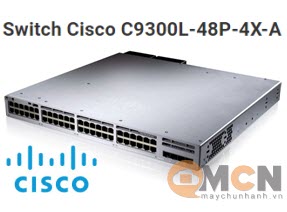 Switch Cisco C9300L-48P-4X-A Catalyst 9300L 48p PoE, Network Advantage