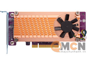 Dual M.2 22110/2280 PCIe NVMe SSD Expansion Card Qnap QM2-2P-384
