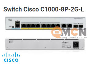 Cisco C1000-8P-2G-L Catalyst 1000 8port GE, POE, 2x1G SFP Switch