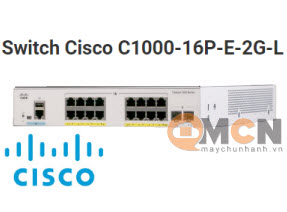 Cisco C1000-16P-E-2G-L Catalyst 1000 16port GE, POE, Ext PS, 2x1G SFP