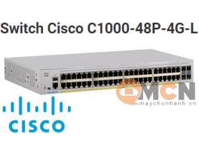 Switch Cisco C1000-48P-4G-L Catalyst 1000 48port GE, POE, 4x1G SFP