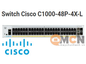 Switch Cisco C1000-48P-4X-L Catalyst 1000 48 port GE, POE, 4x10G SFP