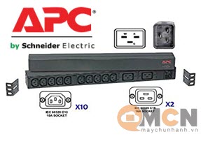 APC Rack PDU,Basic, 1U, 16A,208&230V, (10)C13 & (2)C19