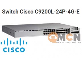 Switch Cisco C9200L-24P-4G-E Catalyst 9200L 24-port PoE+, 4 x 1G