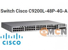 Cisco C9200L-48P-4G-A Catalyst 9200L 48-port PoE+, Network Advantage